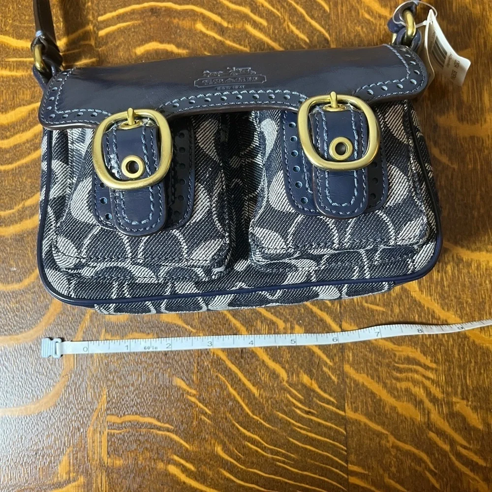Coach NWT Rare Bleeker Signature Denim Jessie Swing Crossbody/Shoulder Bag